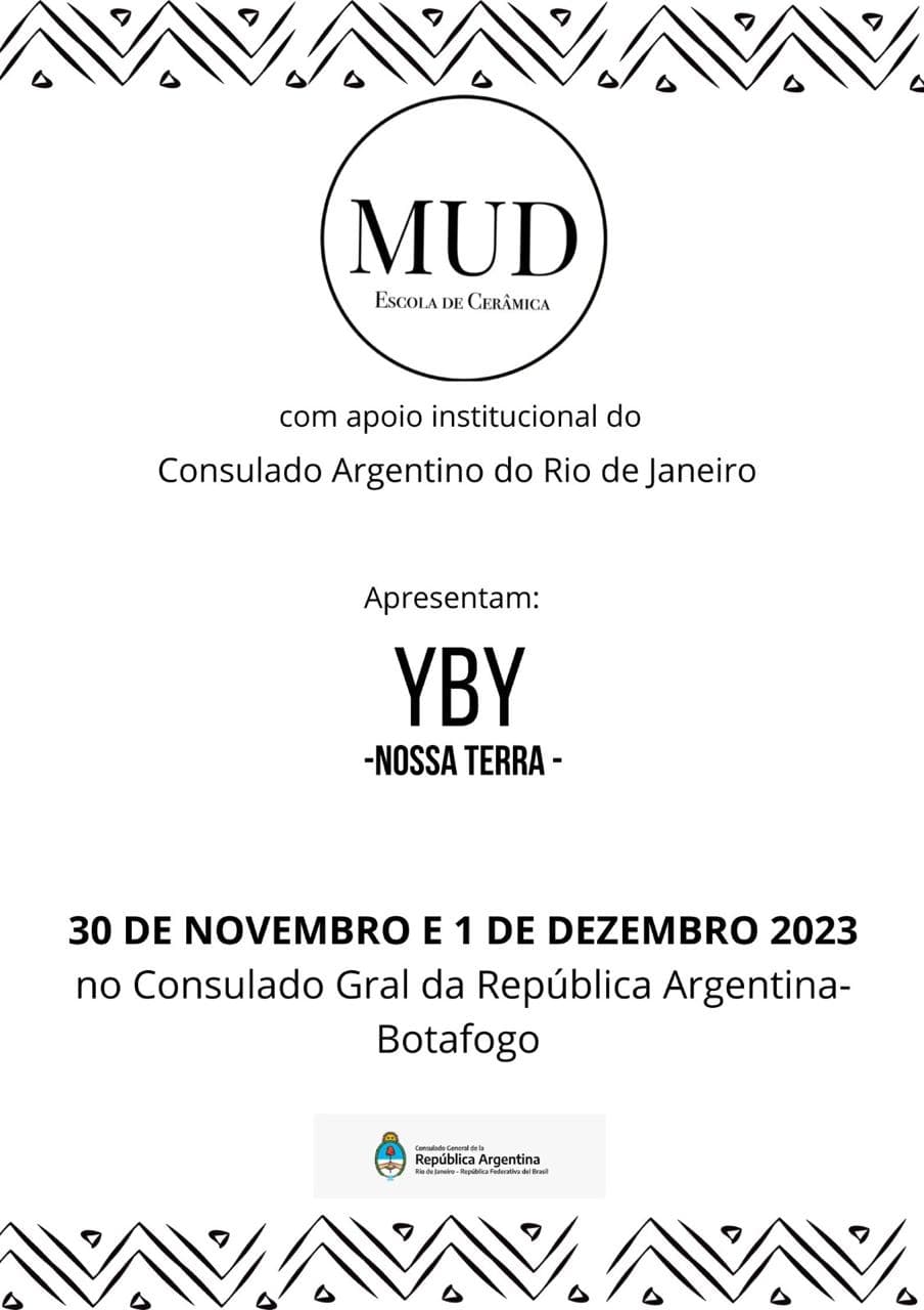 Cartaz da exposição MUD 2023 "YBY - Nossa Terra".
