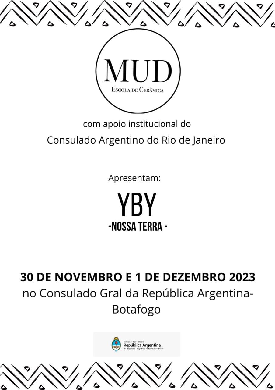 Cartaz da exposição MUD 2023 "YBY - Nossa Terra".